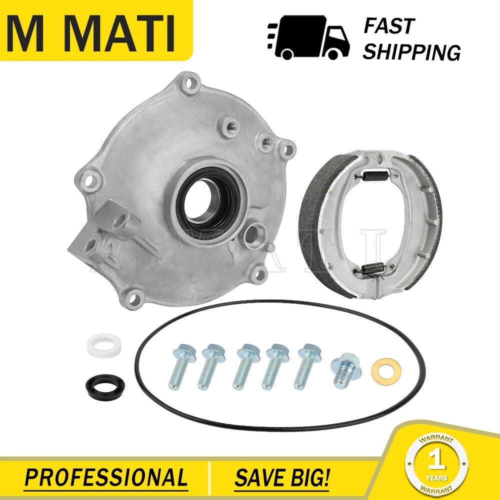 Rear Brake Plate Panel & Shoes Kit for Honda Recon 250 TRX250 (2000–2023)