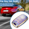 3 Button Remote Key Fob Cover Case for Kia Optima Rio Sportage (2011–2023) TPU Purple