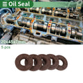 Set of 5 Oil Seals FKM Rubber 20x45x7mm for Various Applications