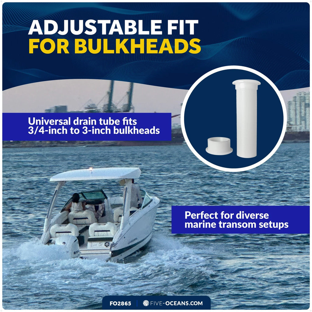 Thru Hull Drain Tube for Boat Motorwell (FO2865)