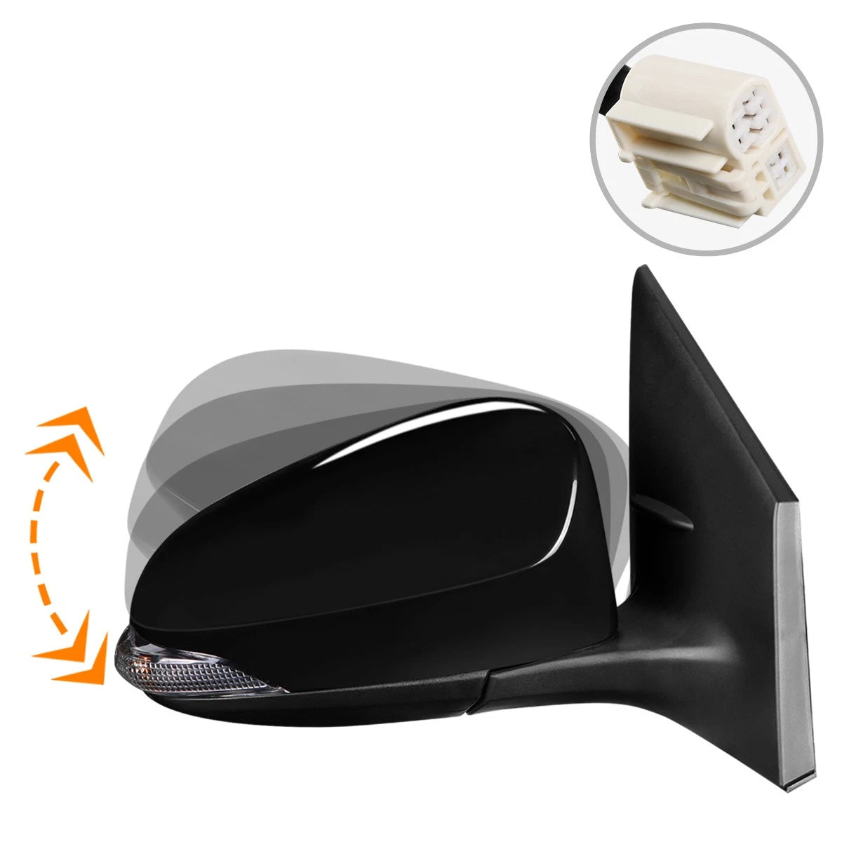 Power Heated Turn Signal Side View Mirror for Corolla Sedan (2014–2019)