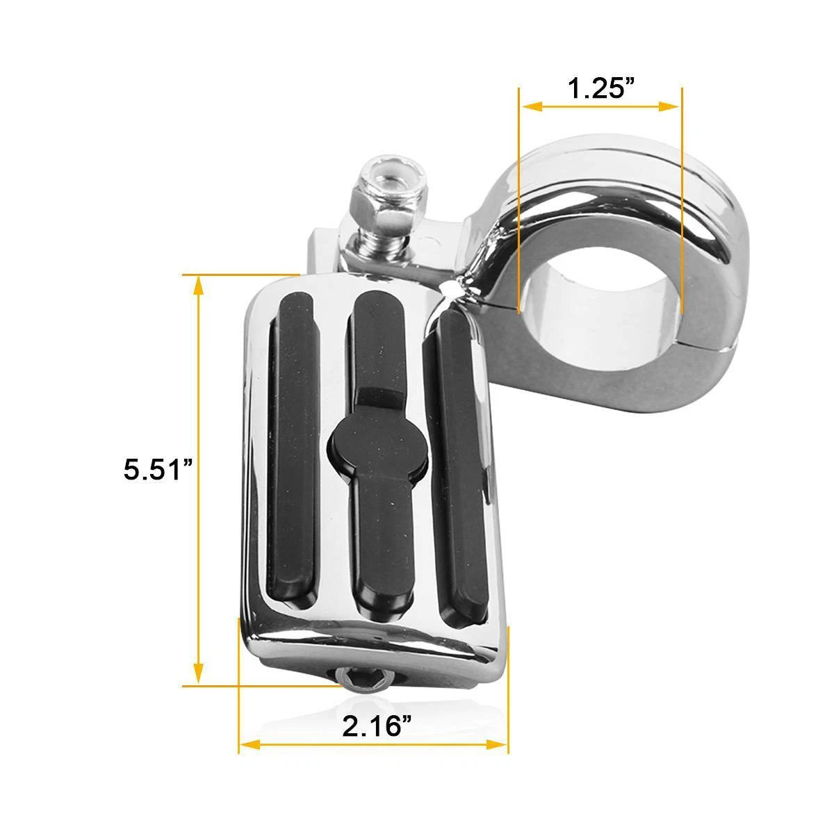 1.25" Engine Bars Highway Footpegs for Harley Touring Electra Glide