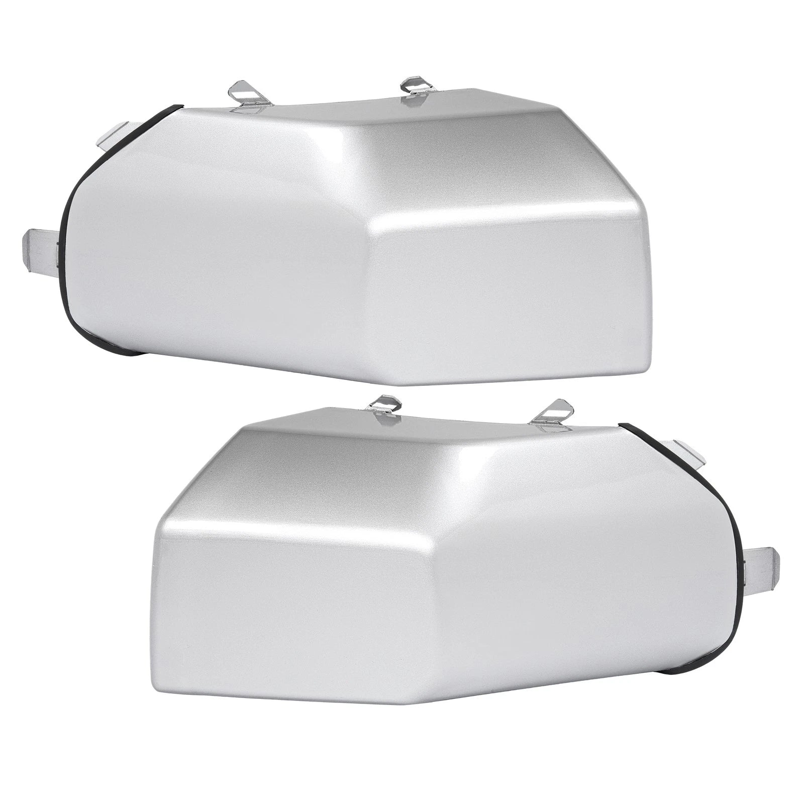 Set of 2 Silver Front Corner Bumper End Caps for Toyota FJ Cruiser (2007–2014)