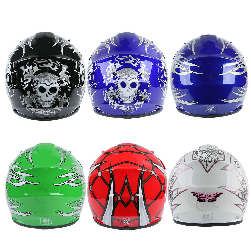 Youth Full Face Helmet for Kids (DOT Approved)