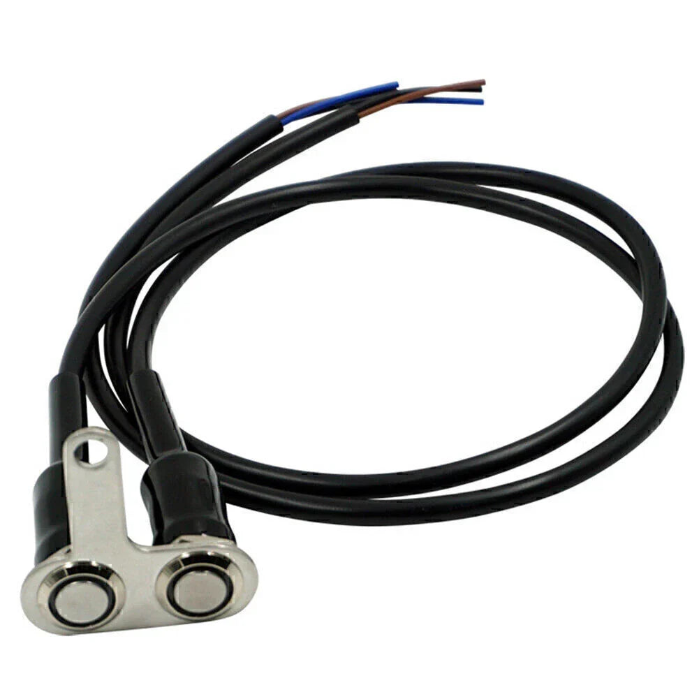 12V Green LED Motorcycle Switch for Handlebar Adjustable Mount Waterproof