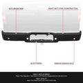 Rear Bumper Face Bar for Ford F-150 (2004–2006) w/Parking Assist Sensor Holes