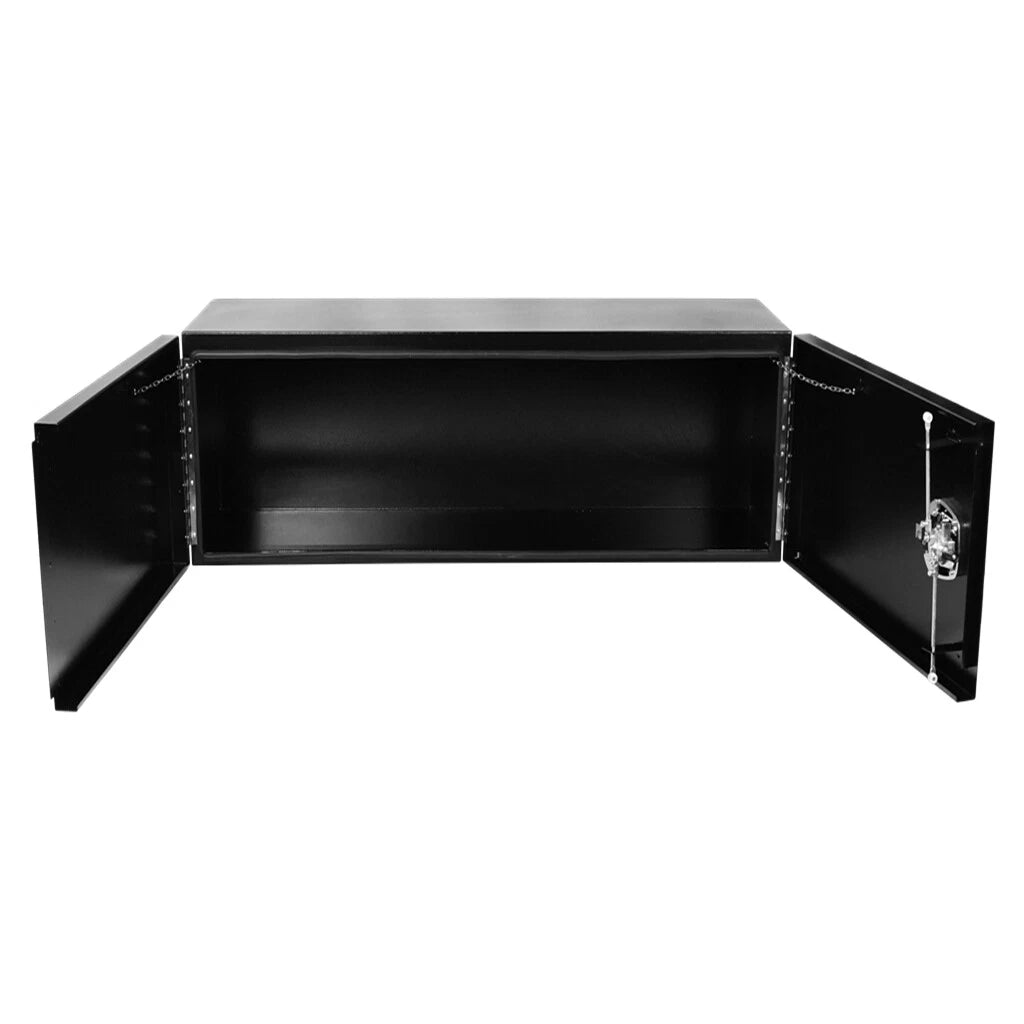 48" x 18" Black Aluminum Tool Box for Pickup Truck (Fits Most Models)