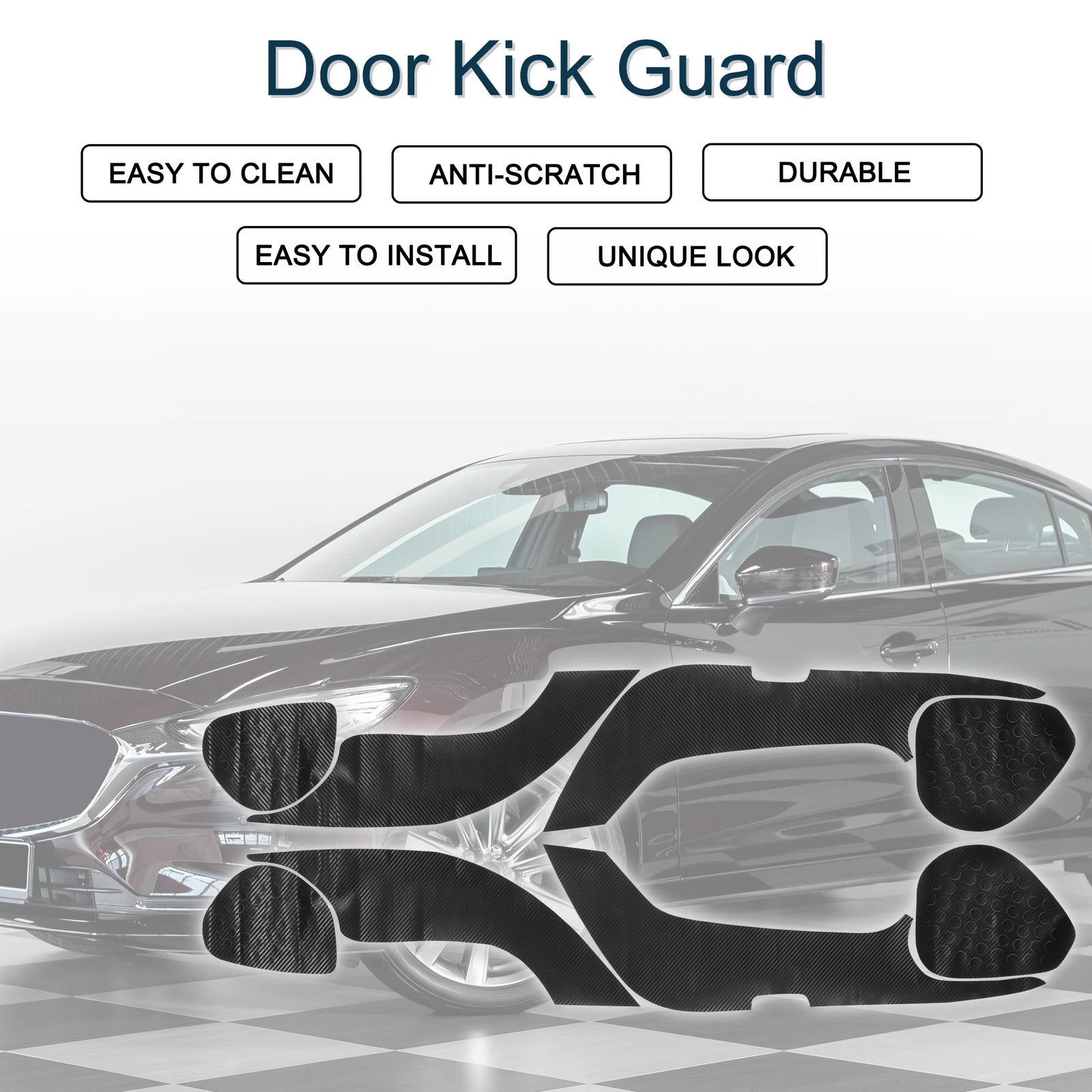 Set of 2 Door Kick Guards for Mazda Atenza (2017–2019) Front Rear