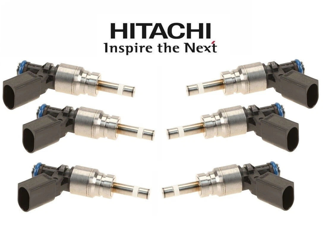 Set of 6 Fuel Injectors for Audi A4 A6 Quattro S6 S8 (Hitachi)