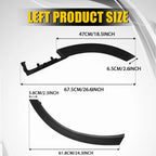 Set of 2 Rear Door Flare Molding Trim for Honda CR-V (2017–2022)