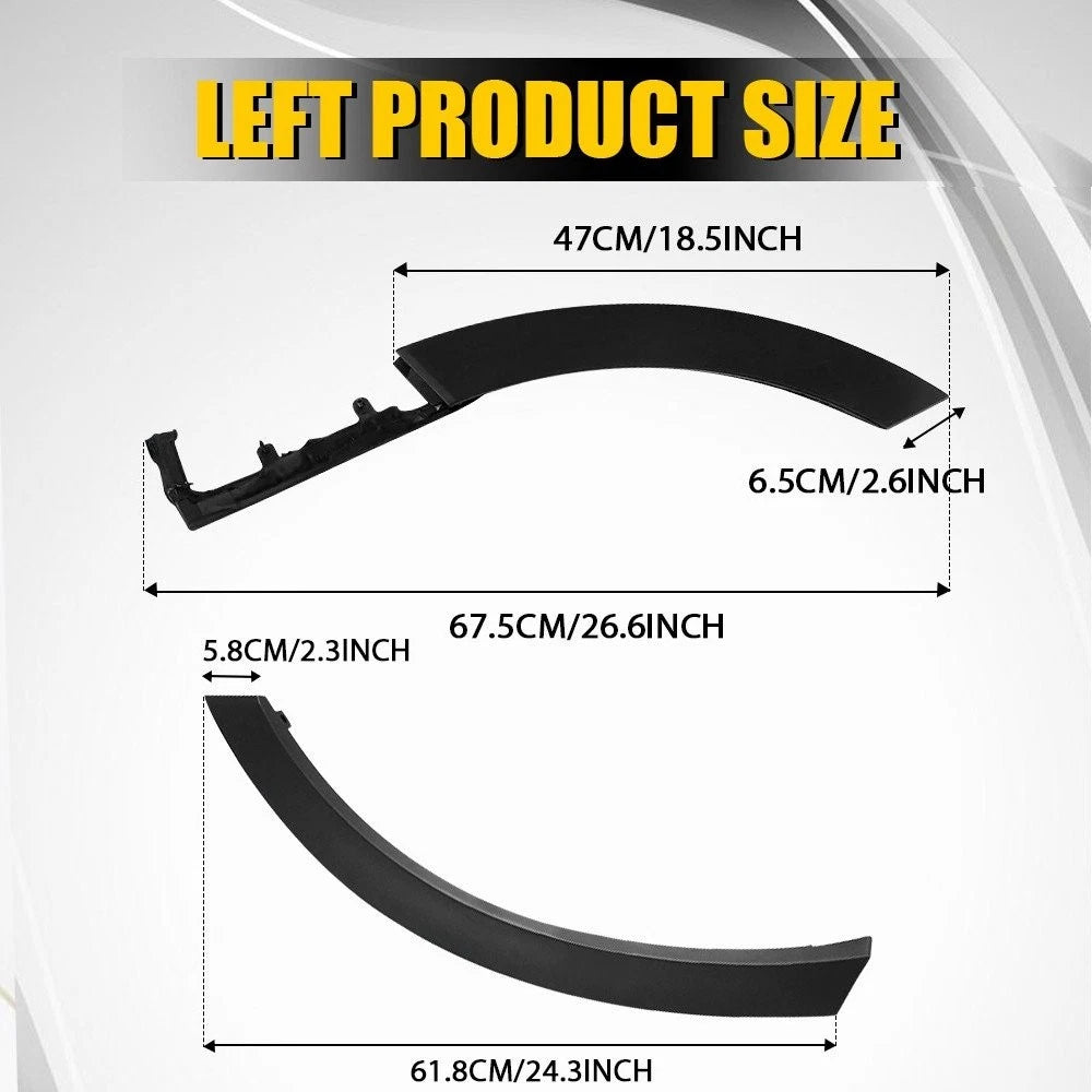 Set of 2 Rear Door Flare Molding Trim for Honda CR-V (2017–2022)