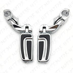 Chrome 2.5" Short Foot Peg Kit for Honda Shadow VT600 (1988–1990)