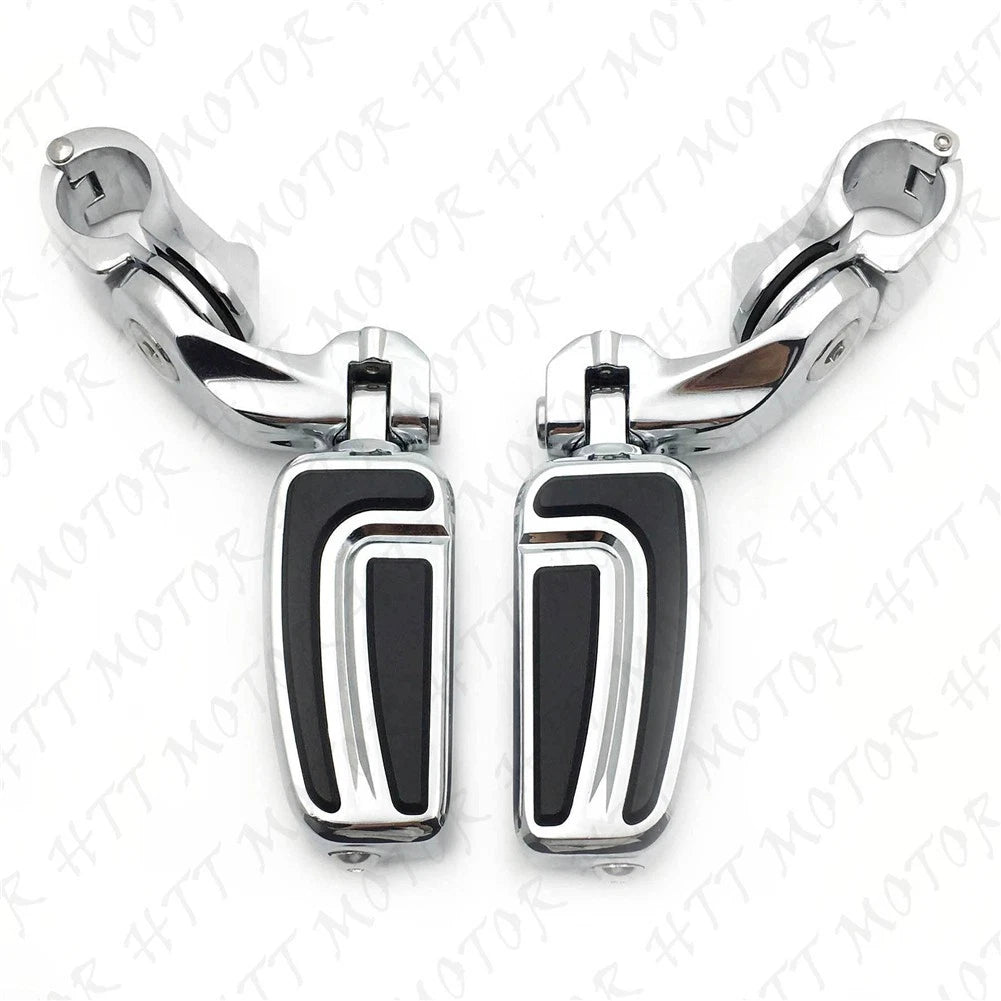 Chrome 2.5" Short Foot Peg Kit for Honda Shadow VT600 (1988–1990)