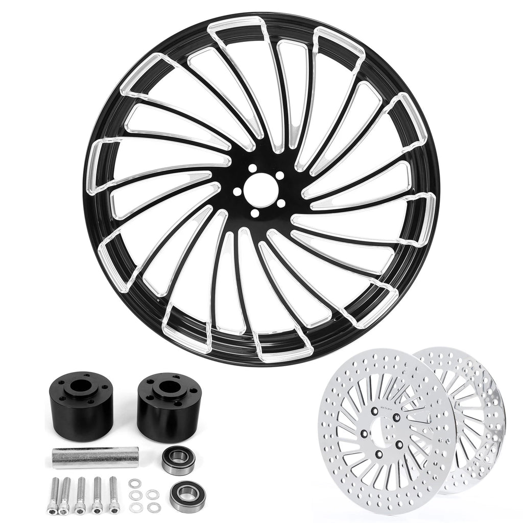 32" Front Wheel Rim Dual Disc Hub Brake Rotor for Harley Road Glide (2008–2024)