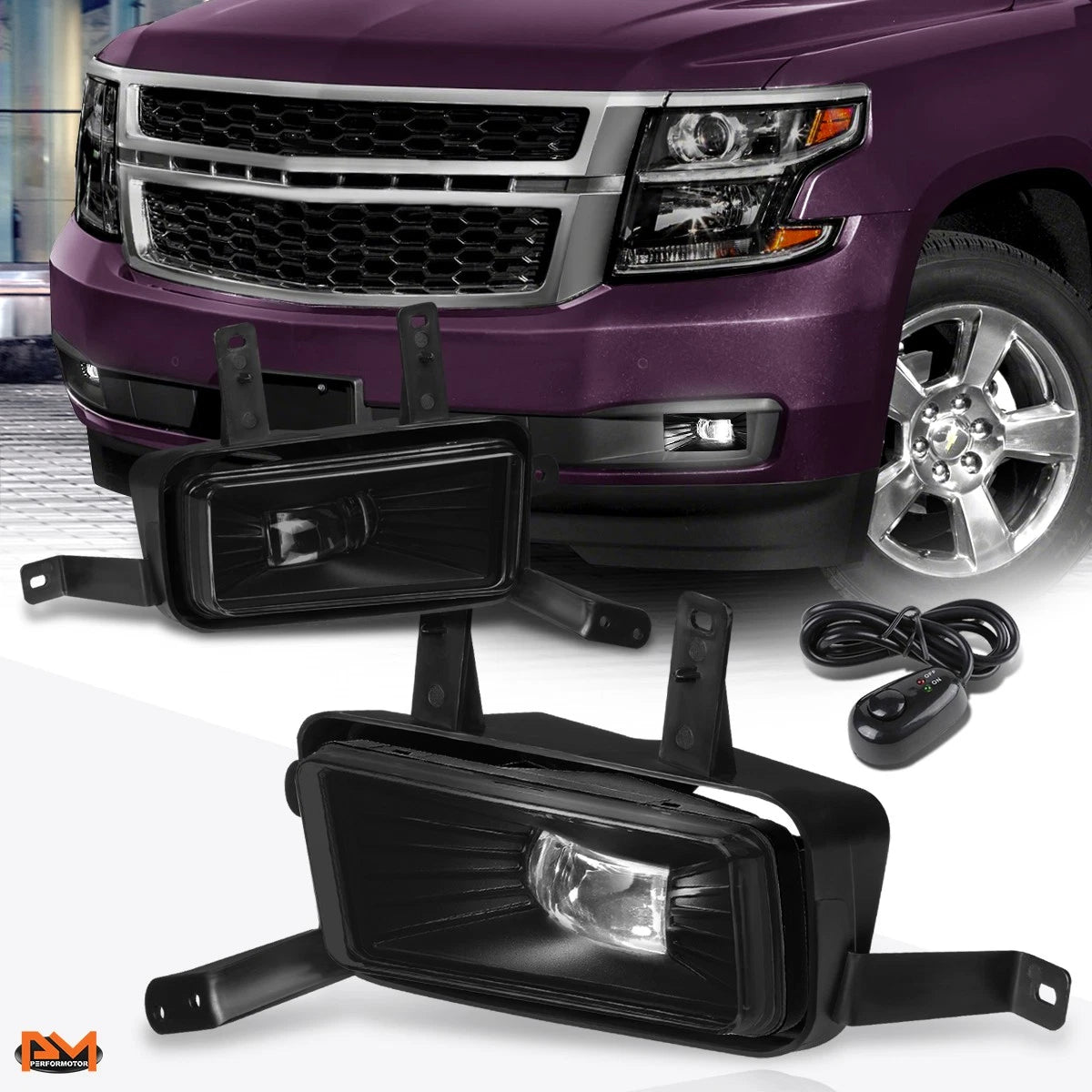 High-Power LED Fog Lights for Chevy Tahoe/GMC Yukon (2015–2020)