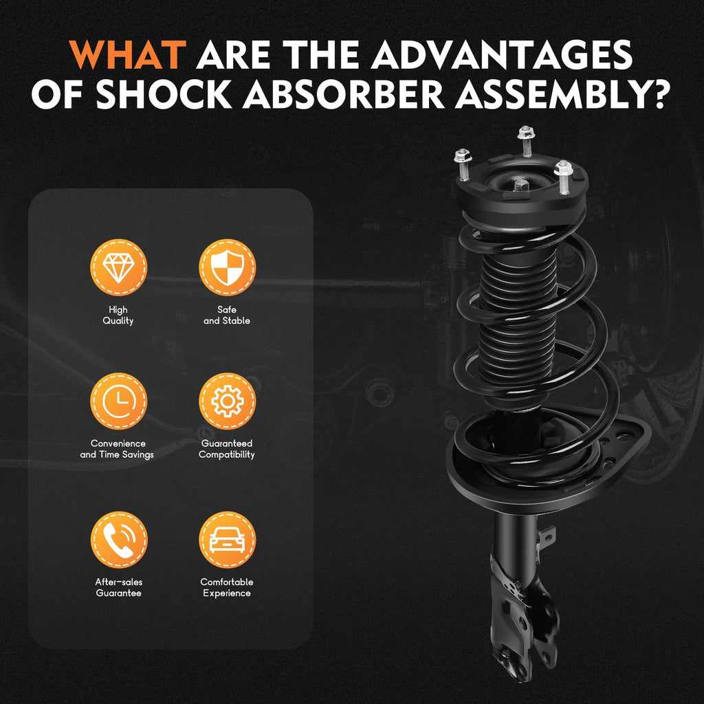 2X Rear Quick Complete Struts Shocks & Coil Spring Assembly for Toyota Camry