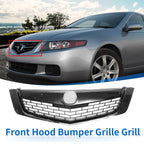 Front Upper Bumper Grille for Acura TSX (2009) - Black