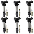 Set of 6 Ignition Coils & NGK Platinum Spark Plugs for Acadia Aura Impala (2007–2016)
