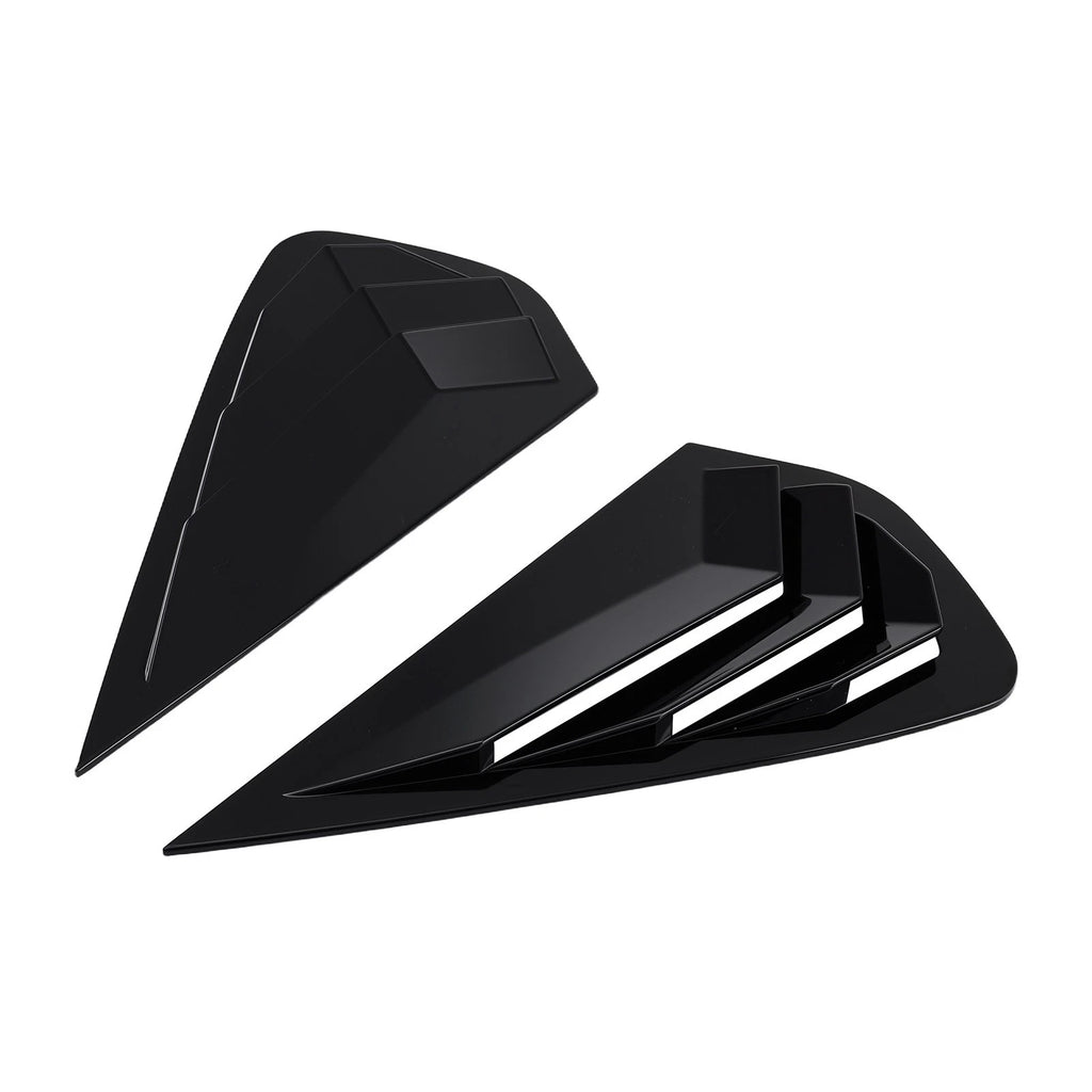 Gloss Black Side Window Louvers for Kia K3 Forte (2019-2022)