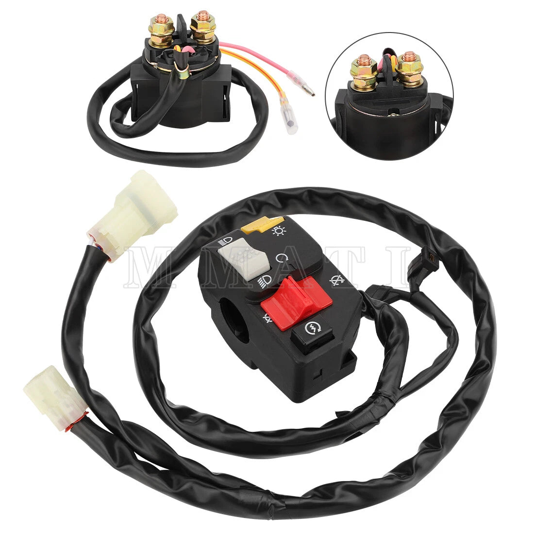 Handlebar Kill Switch & Starter Relay for Honda Sportrax 400 TRX400EX (1999–2004)