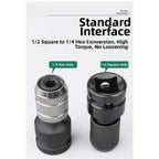 1/2 to 1/4 Hex Socket Converter for Power Tools