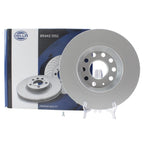 Hella Pagid 282mm Rear Solid Coated Disc Brake Rotor for Audi Volkswagen