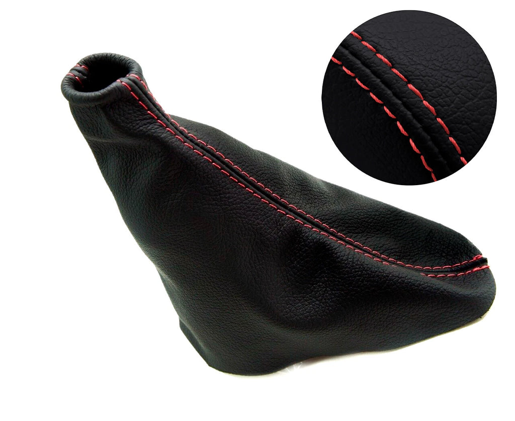 E Brake Boot Cover for Ford Mustang (2010–2014) Black Red Stitch