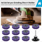 10X 50mm Poly Strip Disc Wheel for Angle Grinder