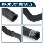 Radiator Hose Downpipe for Audi A6 (2007–2011) 4F0145925A Rubber Black