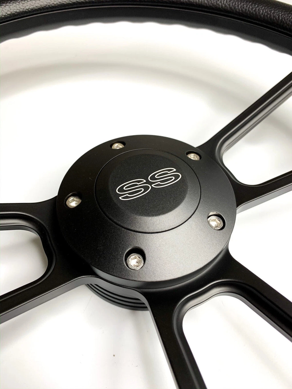 14 inch Black Steering Wheel with Horn Button for Chevy Impala 1963–1968