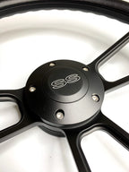 14 inch Black Steering Wheel with Horn Button for Chevy Impala 1963–1968