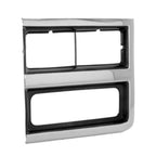 Replacement Silver Chrome Driver Side Head Light Door w/Dual Rectangular