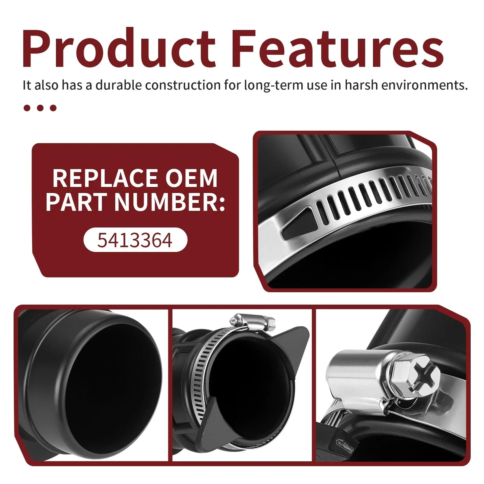 Air Intake System Airbox Boot for Polaris Sportsman 400 4X4 HO (2008–2010)