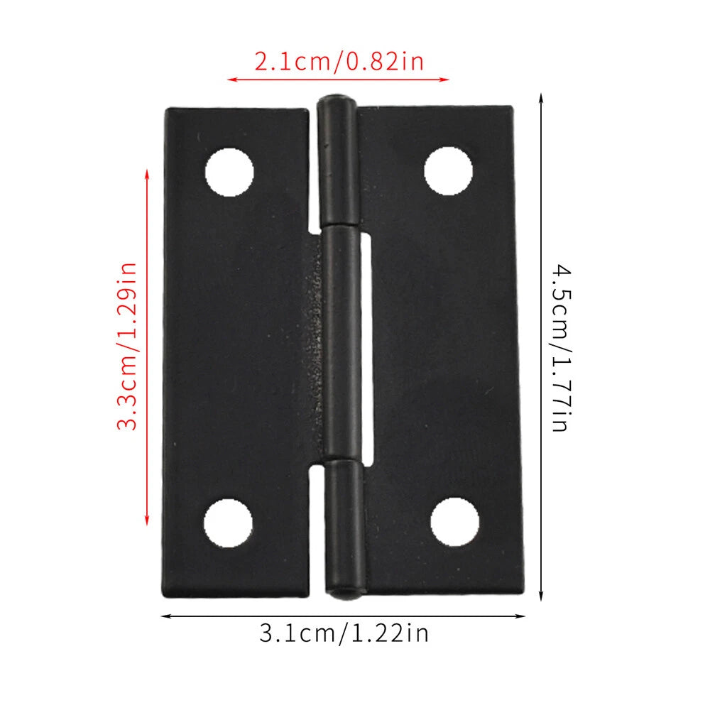6Pc Mini Hinge for Dollhouse Jewelry Chest Craft Cabinet (45x31mm)