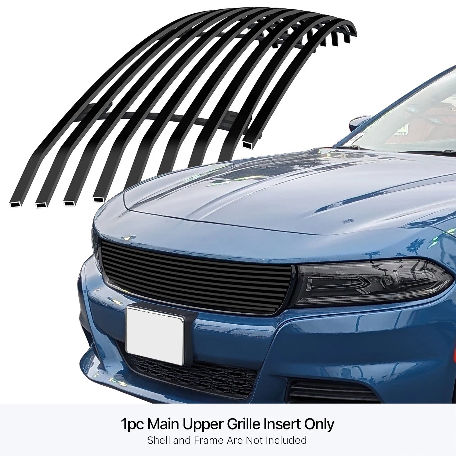 Black Billet Front Grille Insert for Dodge Charger (2015-2023)