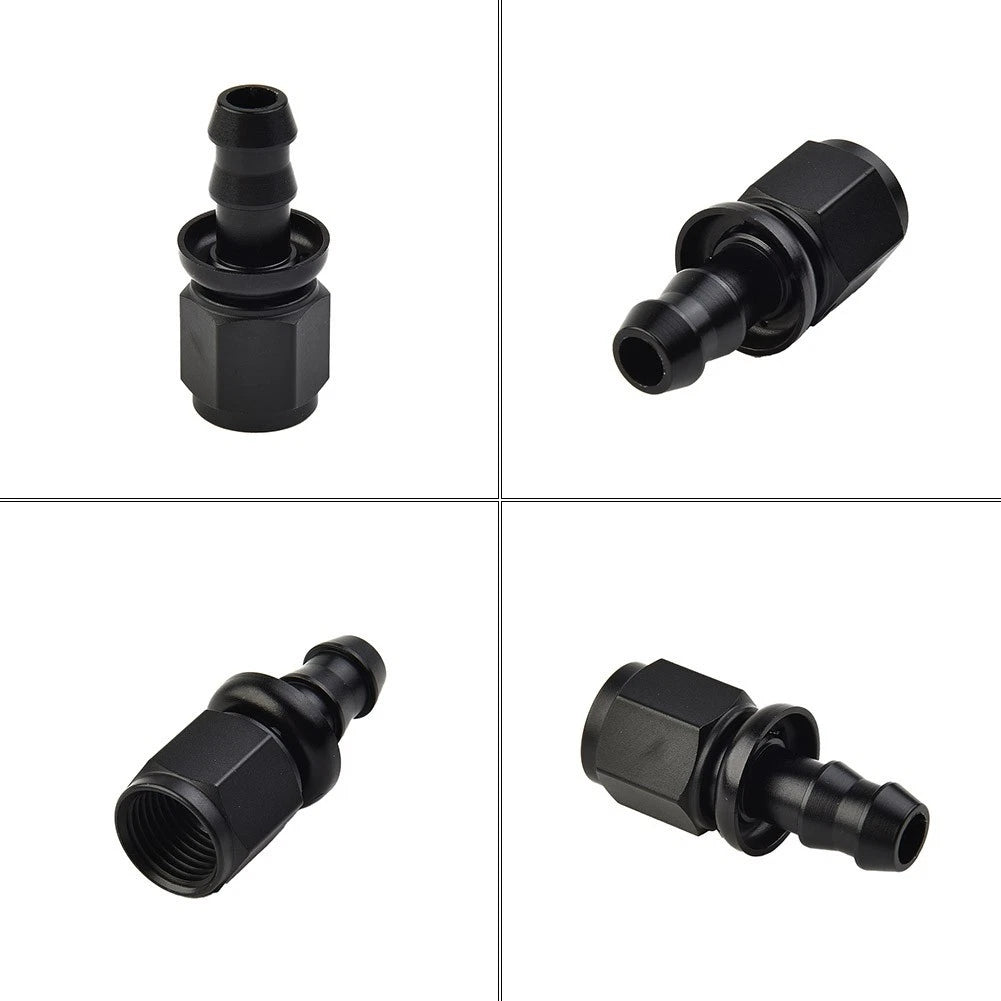 6AN AN6 Female to 3/8" Straight Push On Barb Hose Adapter Fitting for Universal