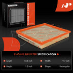 2X Engine Air Filter for Jeep Grand Cherokee (2002-2004) 4.7L