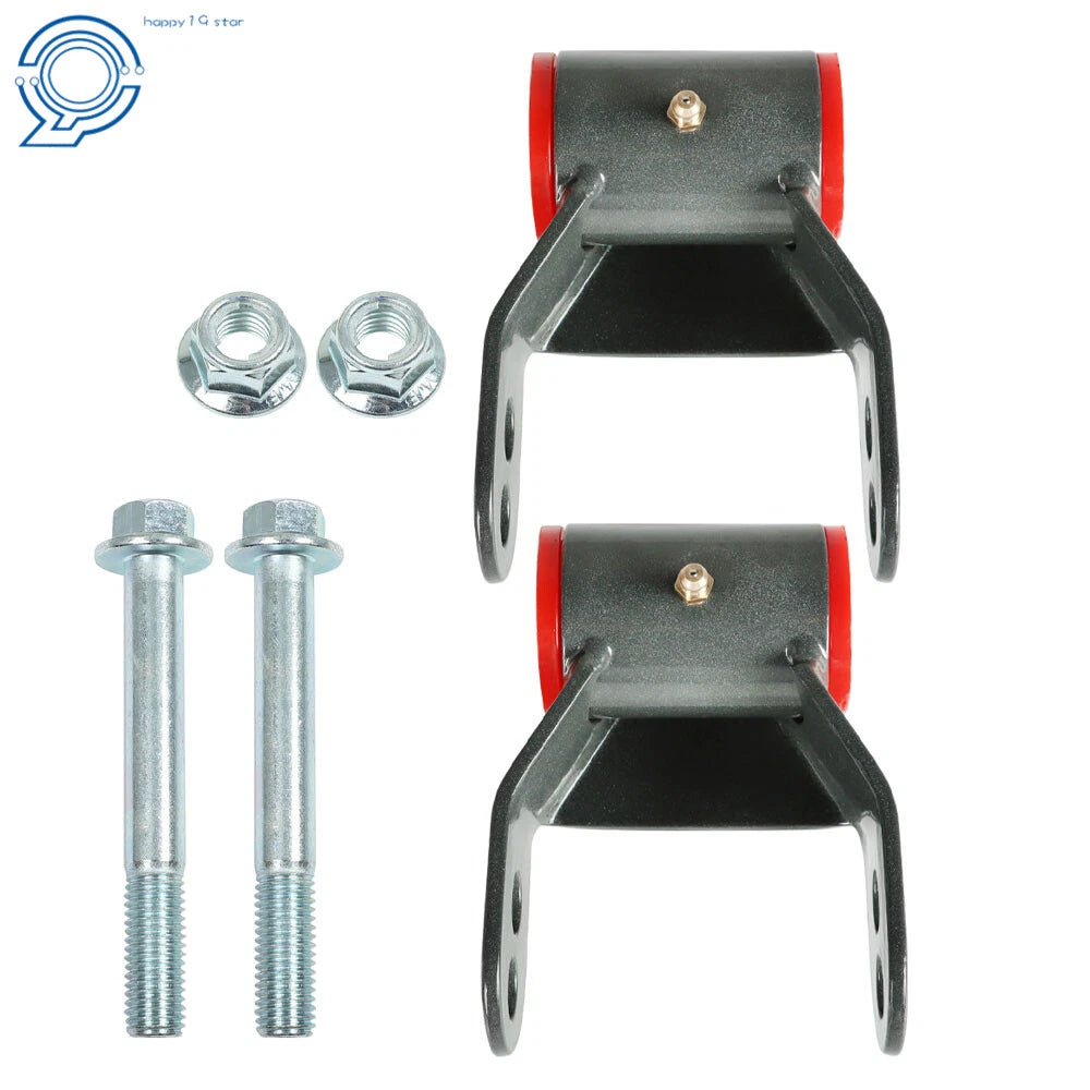 Rear Shackle Lift Kit for Chevy GMC C1500 C2500 2WD (1988–1998) 1.5" 2"