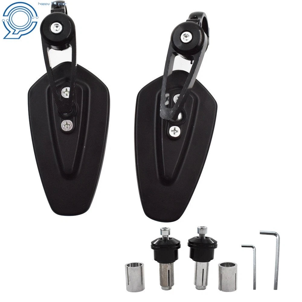 7/8" Handle Bar End Rearview Side Mirrors for Yamaha Honda (Universal)