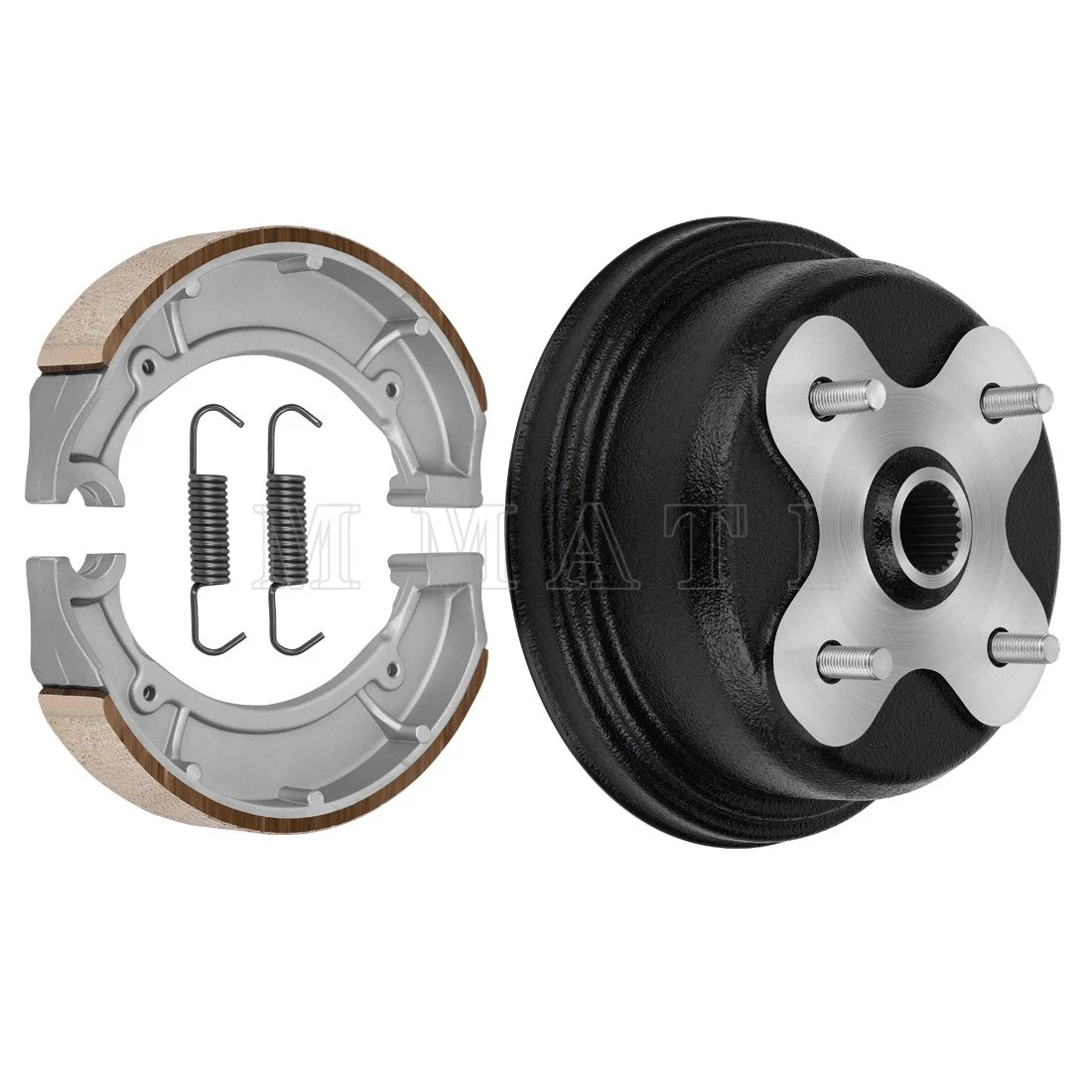 Rear Brake Drum w/Shoes Kit for Yamaha Big Bear 350 Kodiak 400 (1998–2000) 4GB-2531E-00-00