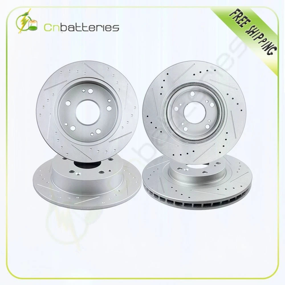 Drilled Slotted Brake Discs Rotors for Acura RSX Type S (2002–2006)