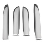 Set of 4 Roof Rack Rail Caps for Toyota RAV4 (2013–2018) Black Silver ABS