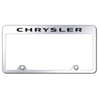 Mirrored Inverted License Plate Frame - Officially Licensed for Chrysler