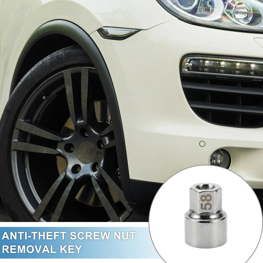 3/4" Wheel Lock Lugnut Anti-theft Screw Nut Removal Key for Porsche
