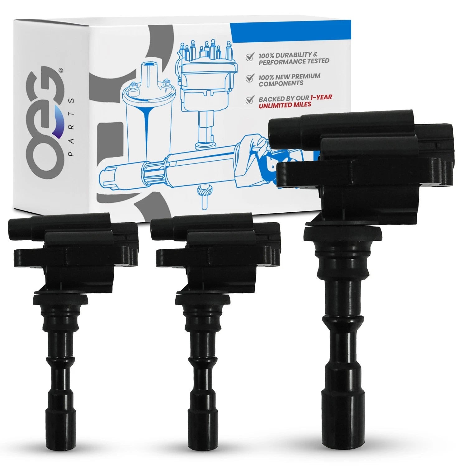 Set of 3 Ignition Coils for Hyundai XG350 (2003–2005)