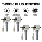 4X Ignition Coil & Spark Plug for Subaru Impreza (2004–2010) Legacy (2005–2009) 2.5L H4