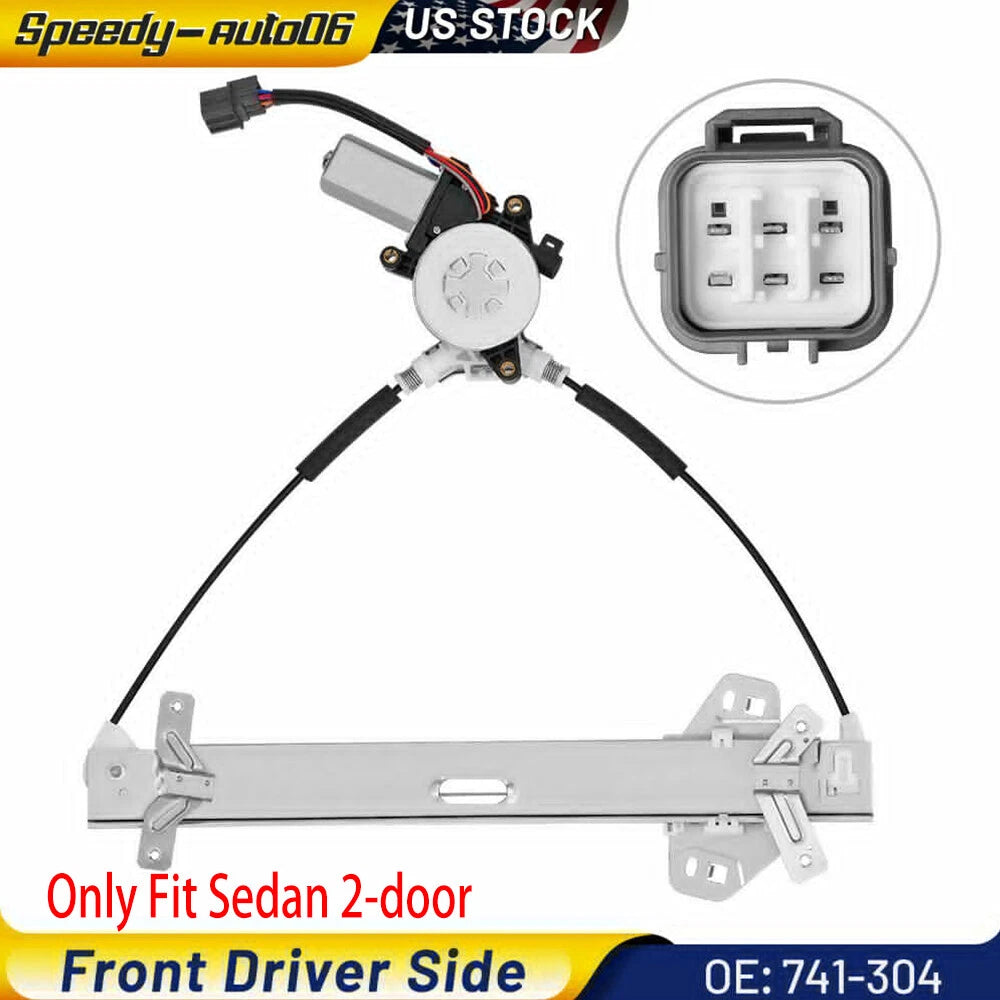 Front Left Power Window Regulator w/ Motor for Honda Accord (2003–2007)