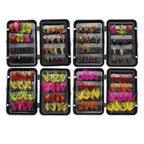 Set of 3224 Premium Fly Fishing Flies for Bass Trout Salmon