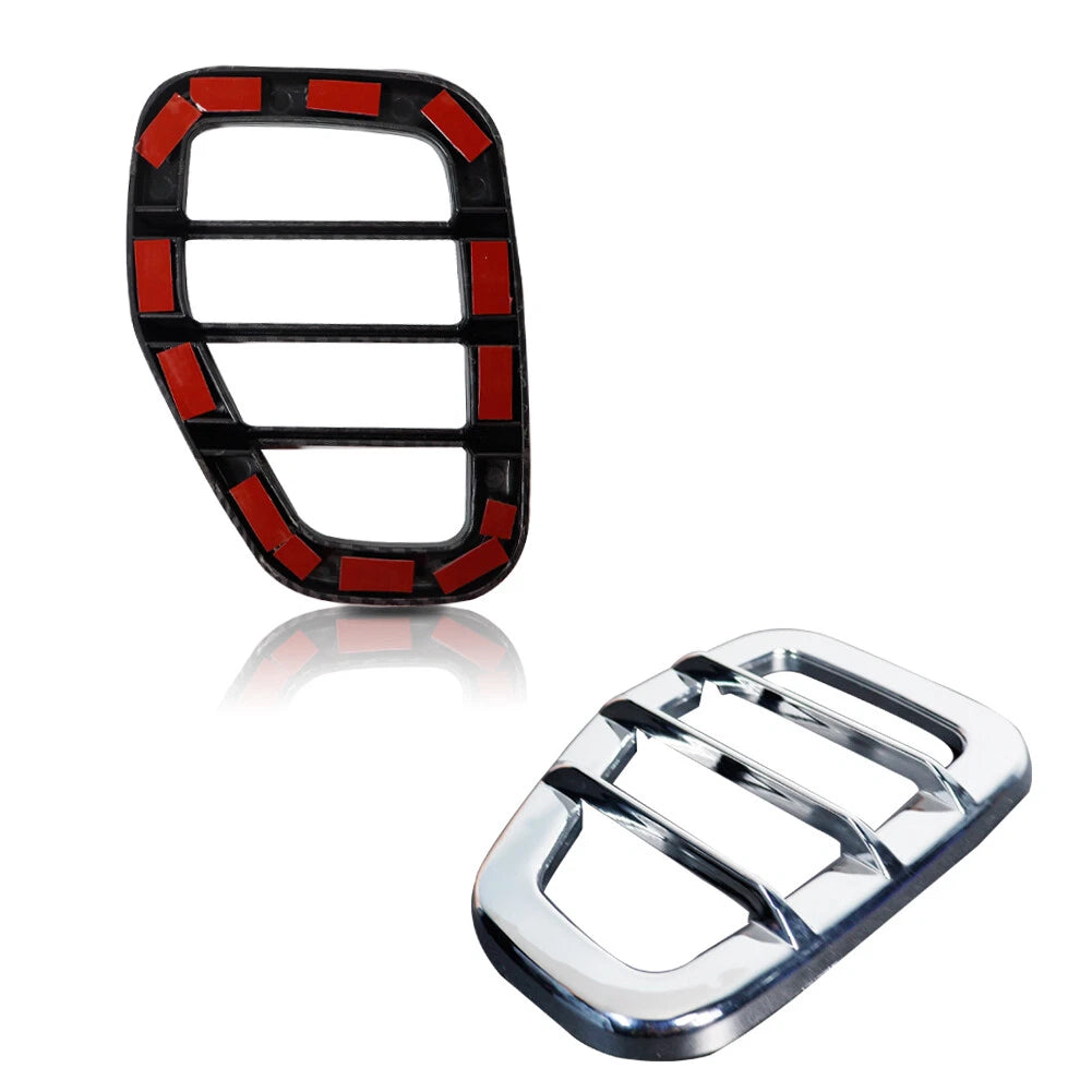 Chrome Front Side Marker Light Guard Covers for Hummer H3 (2006–2010)