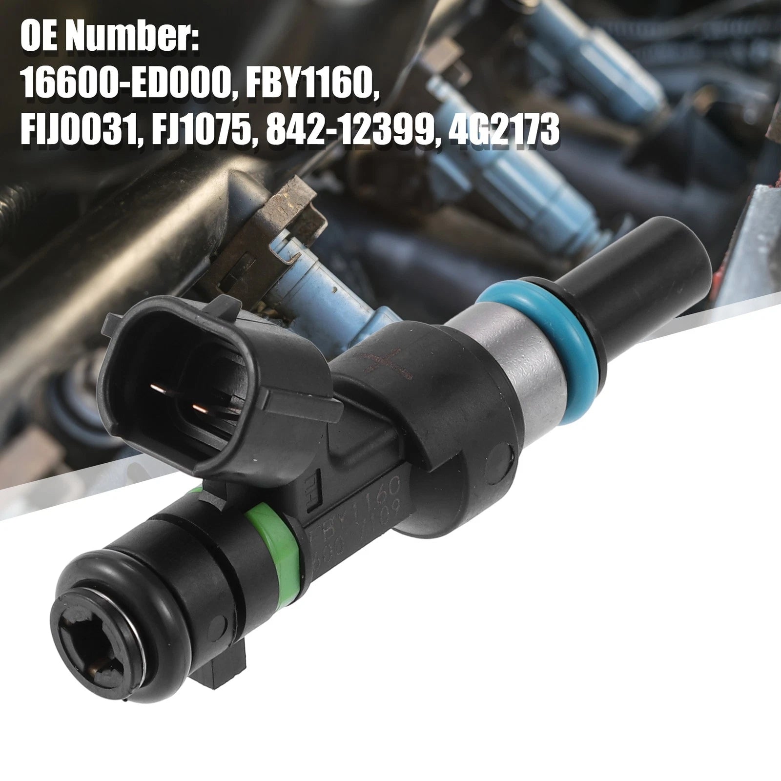 Fuel Injector 16600-ED000 for Nissan Versa Micra Tiida Qashqai (2007–2013)